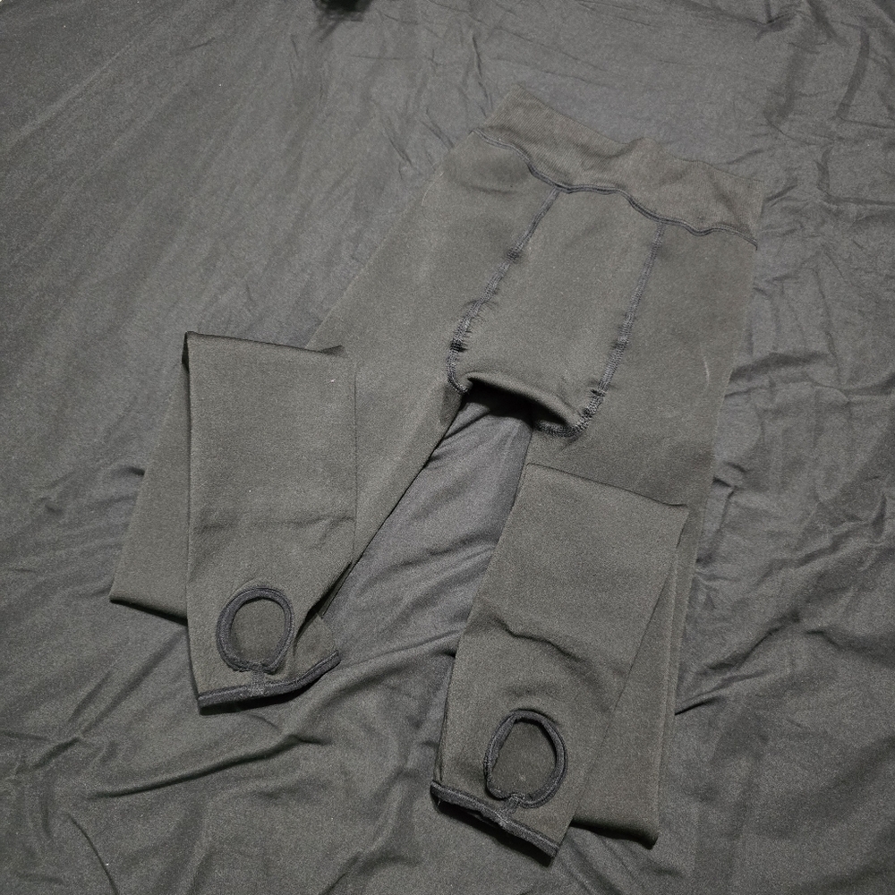 Black Tights With Heel Holes, Small